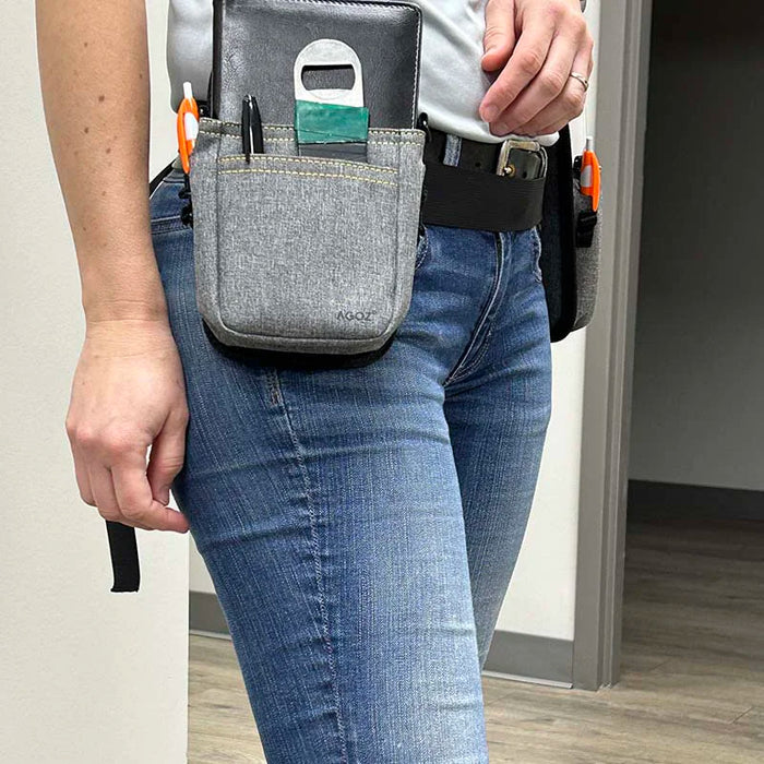 Double Pouch Waist Belt for Moneris Go Plus POS