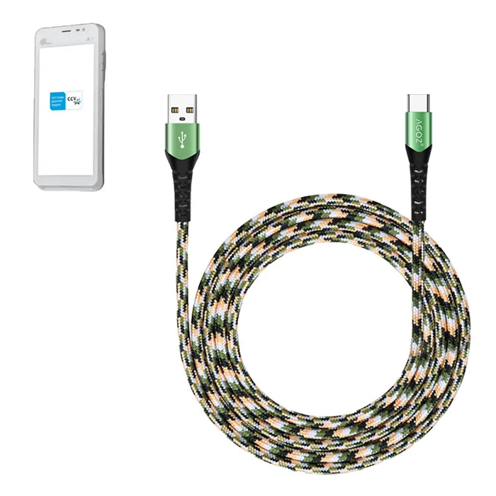 USB-C Fast Charger Cable for Computop CCV Fly A77 POS