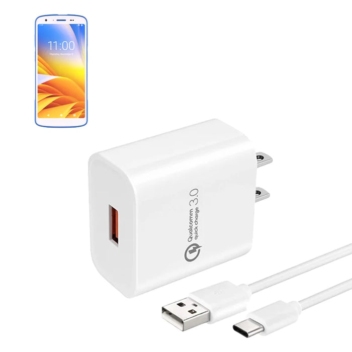 Wall Charger and USB Cable for Zebra HC55 Scanner