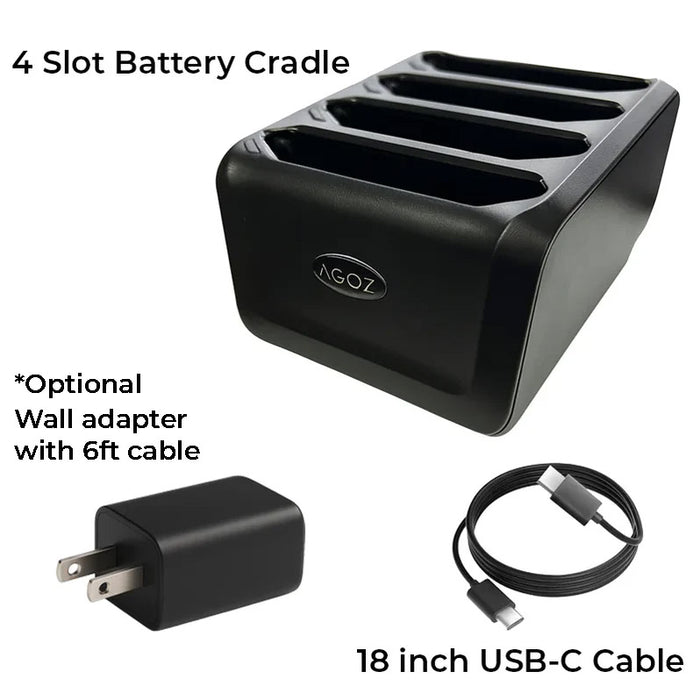 4-Slot Zebra TC75 / TC75x Battery Charger Cradle - AgozTech