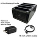 4-Slot Zebra TC75 / TC75x Battery Charger Cradle - AgozTech