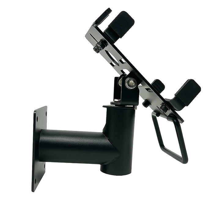 Side view of AgozTech wall mount swivel stand for Shopify POS terminal