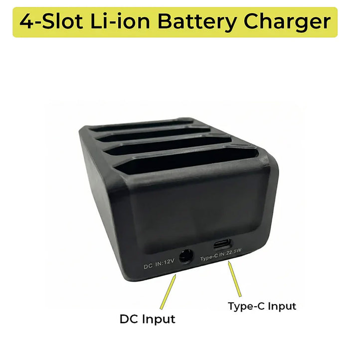 4-Slot Zebra TC75 / TC75x Battery Charger Cradle - AgozTech