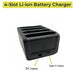 4-Slot Zebra TC75 / TC75x Battery Charger Cradle - AgozTech