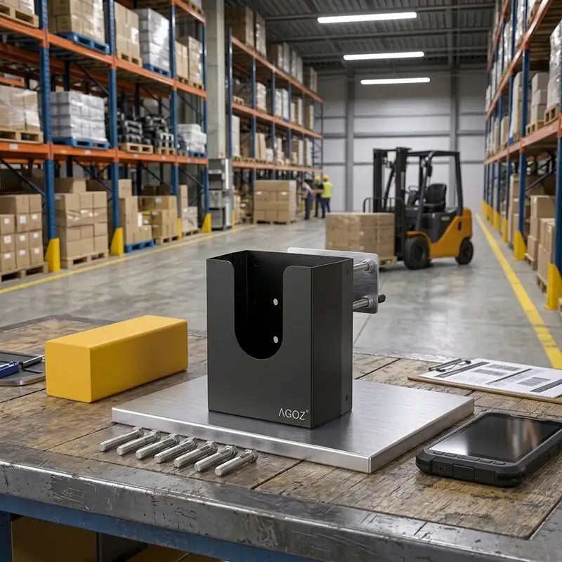 Ajustement et fonctionnalité pour support de scanner Bluebird pour chariot élévateur