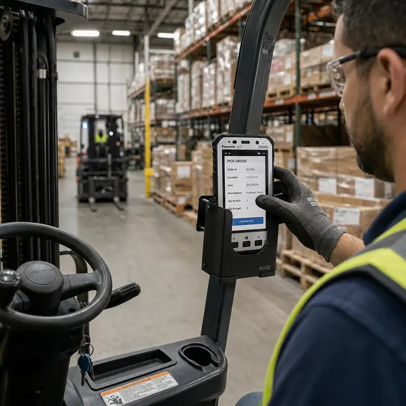 Gardez les appareils Panasonic Toughbook prêts pour les déplacements en entrepôt