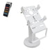 White AgozTech swivel stand for SpotOn Handheld POS with adjustable mounting plate and cradle grips