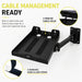 AgozTech Bixolon receipt printer tray with cable holes and hook and loop straps for cable management