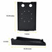 Dimension diagram of the Zebra ZD621 printer shelf measuring 7 inches wide, 10 3/8 inches deep, and 2 inches high.