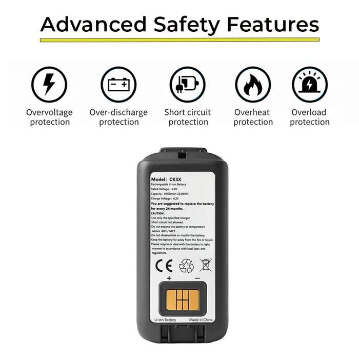 Lithium Ion Replacement Battery for Honeywell CK75 CK70 CK71 Mobile Computer