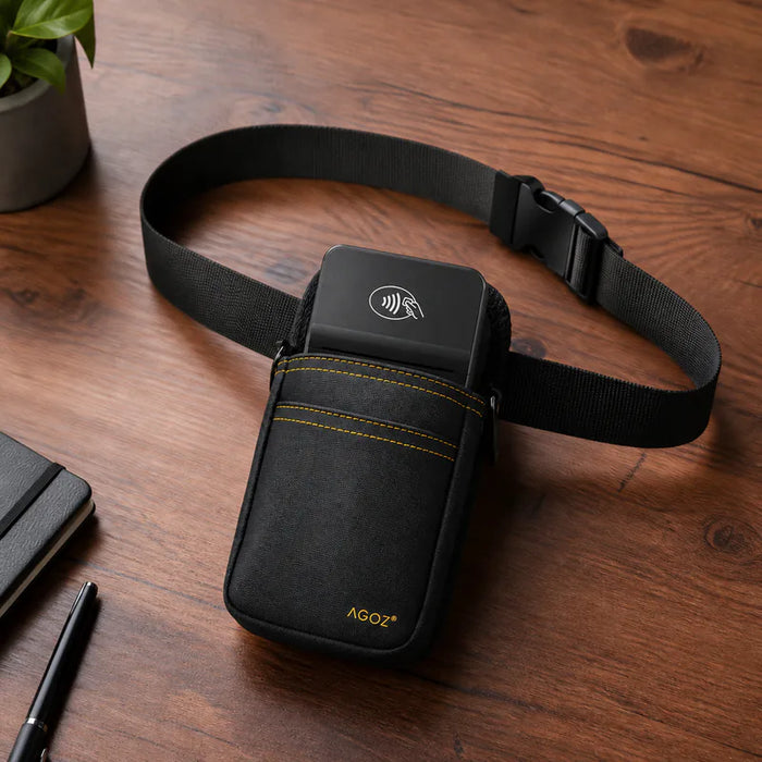 Étui pour terminal mobile Adyen avec ceinture de taille robuste