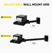AgozTech adjustable wall mount arm for Bixolon receipt printer tray shown retracted and extended
