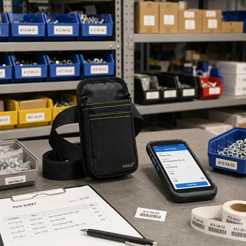 Ajustement et fonctionnalité pour l'étui de scanner de ceinture Almex