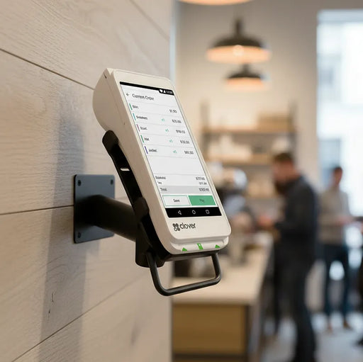 Clover Flex 3 Handheld POS Wall Mount Metal Swivel Stand C405