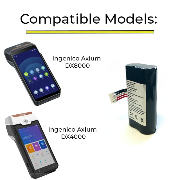 AGOZ Ingenico Axium POS Terminal Replacement Battery