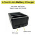 4-Slot Zebra TC75 / TC75x Battery Charger Cradle