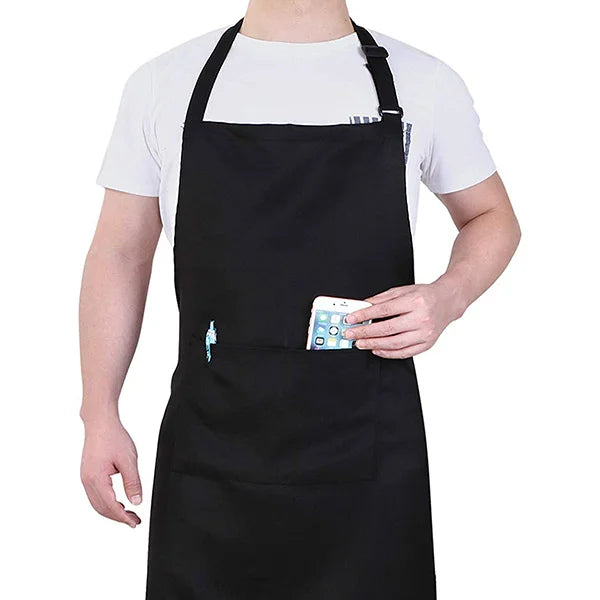 Durable 3-Pocket Bib Apron for Ingenico POS Use