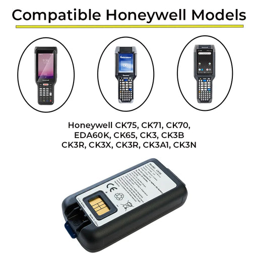 Replacement Battery for Honeywell Mobile Computers