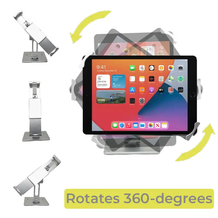 Heavy-Duty Counter Tablet Stand for Apple iPad 8th Generation - Low-Profile