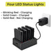 4-Slot Zebra TC75 / TC75x Battery Charger Cradle