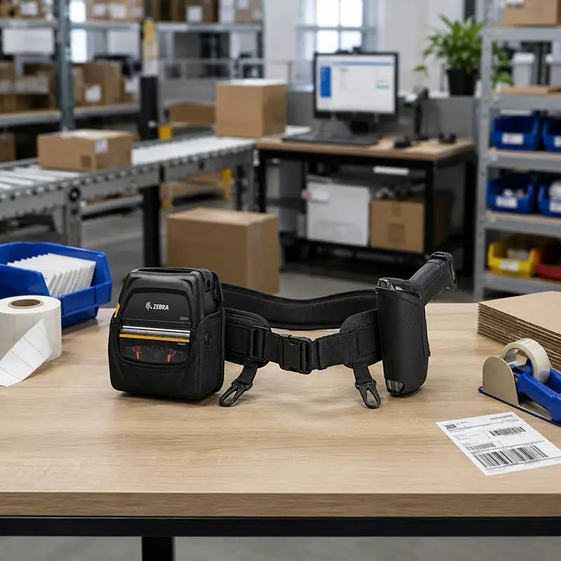 Ajustement et fonctionnalité pour l'étui d'imprimante Zebra et le scanner Trigger