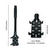 AgozTech drive-thru handheld mount measurements for Shift4 Mobile POS Terminal setup