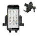Newland mobile computer in a vehicle cradle holder with air vent mount attachment shown beside it.