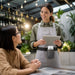 PAX POS Handheld belt waist case holster gray in restaurant