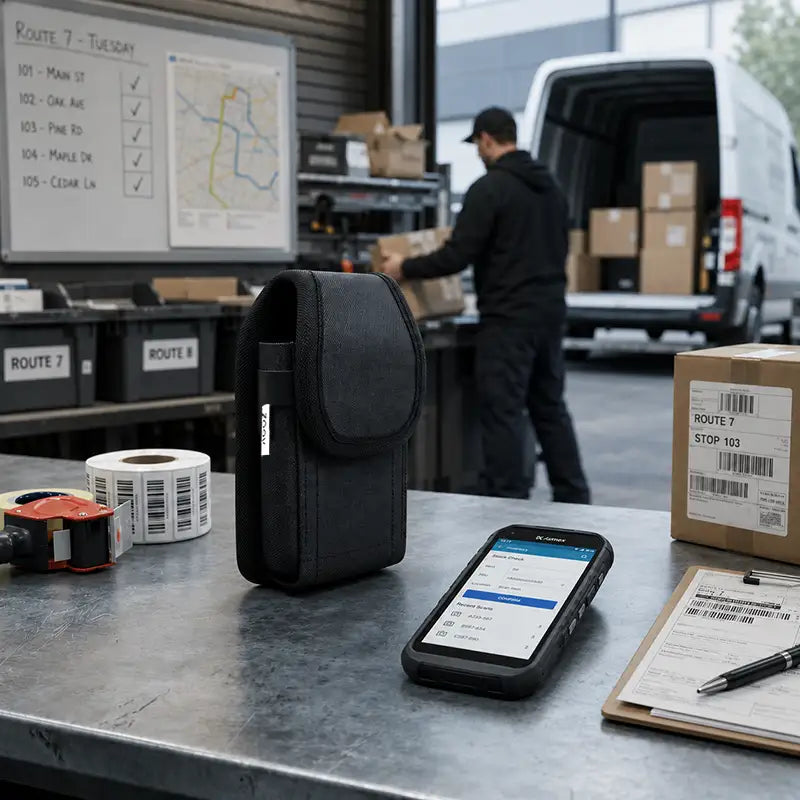 Ajustement et fonctionnalité pour l'étui robuste Almex Rugged Scanner