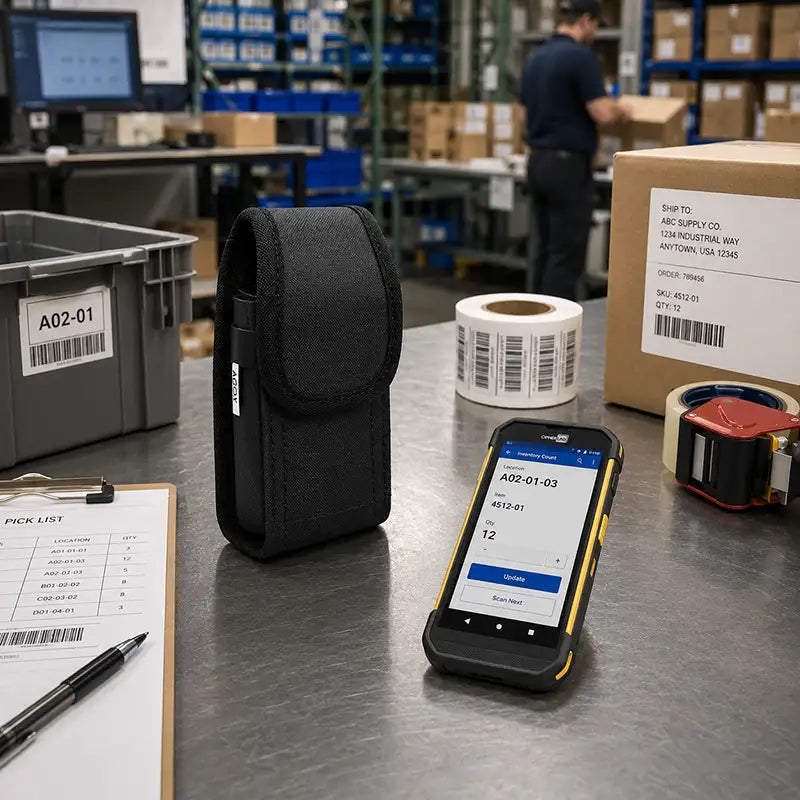 Ajustement et fonctionnalité pour l'étui robuste CipherLab Scanner