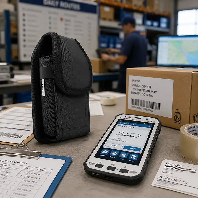 Ajustement et fonctionnalité pour l'étui robuste Panasonic pour scanner