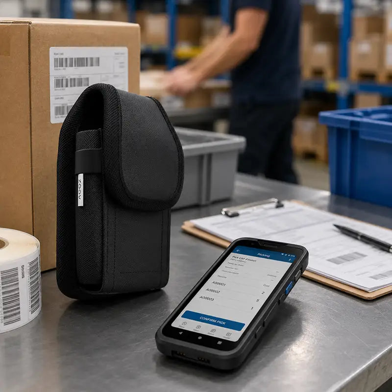 Ajustement et fonctionnalité pour l'étui de transport du scanner Urovo