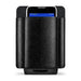 Leather Datalogic barcode scanner case with Datalogic handheld computer secured inside, shown as a clean product image for professional daily carry.