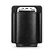 Leather Panasonic Toughbook scanner case with Panasonic handheld device inserted, shown front-facing on a clean light background.
