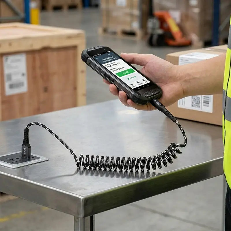 Ajustement et Fonction pour Câble de Chargement Enroulé pour Ordinateur Mobile Point