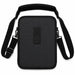 Black Rhino tablet crossbody bag with a strap on a white background