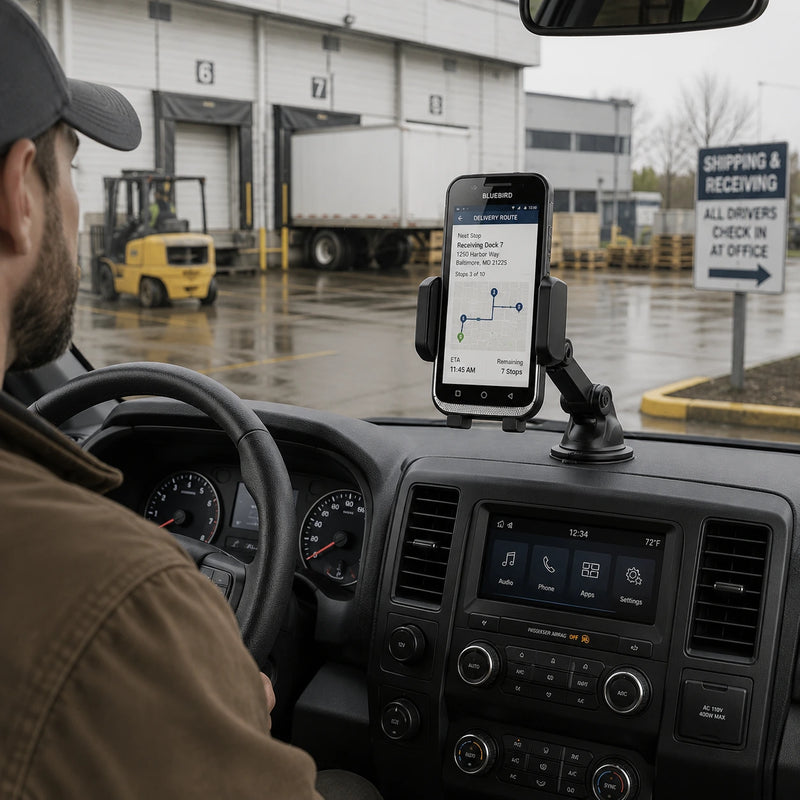 Préparer les appareils Bluebird Touch pour les itinéraires de la main-d'œuvre mobile