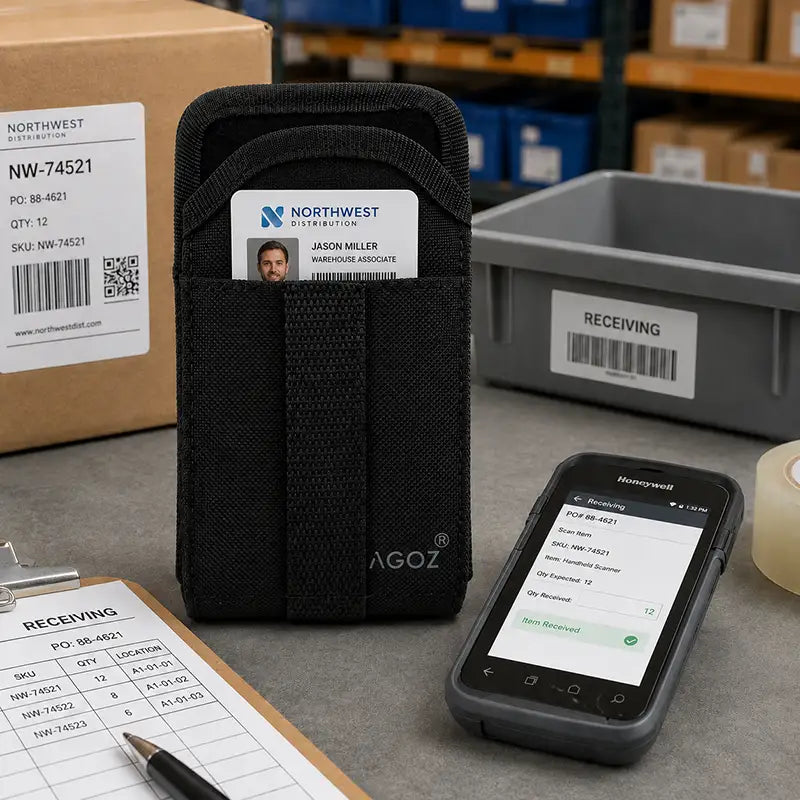 Ajustement et fonctionnalité pour l'étui de rangement de cartes pour ordinateur mobile Honeywell