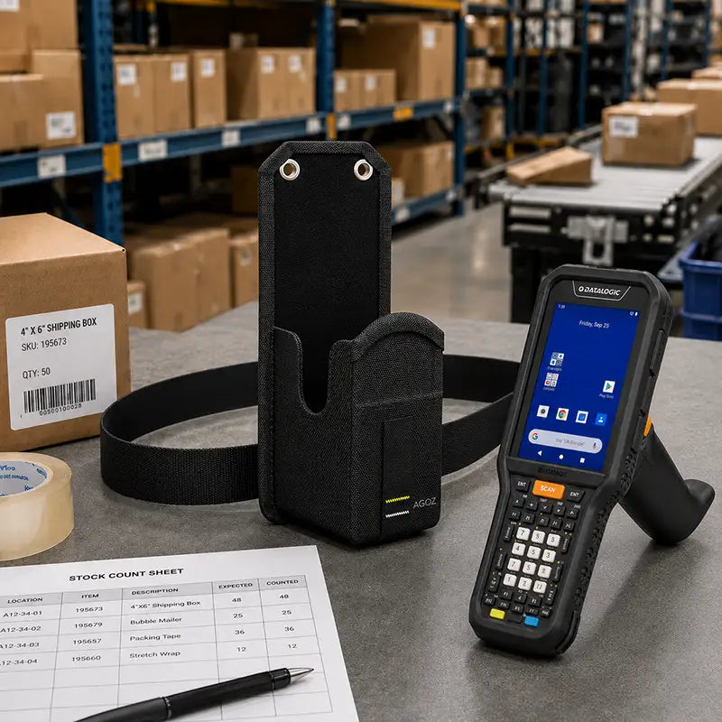 Ajustement et fonctionnalité pour l'étui de ceinture pour scanner Datalogic
