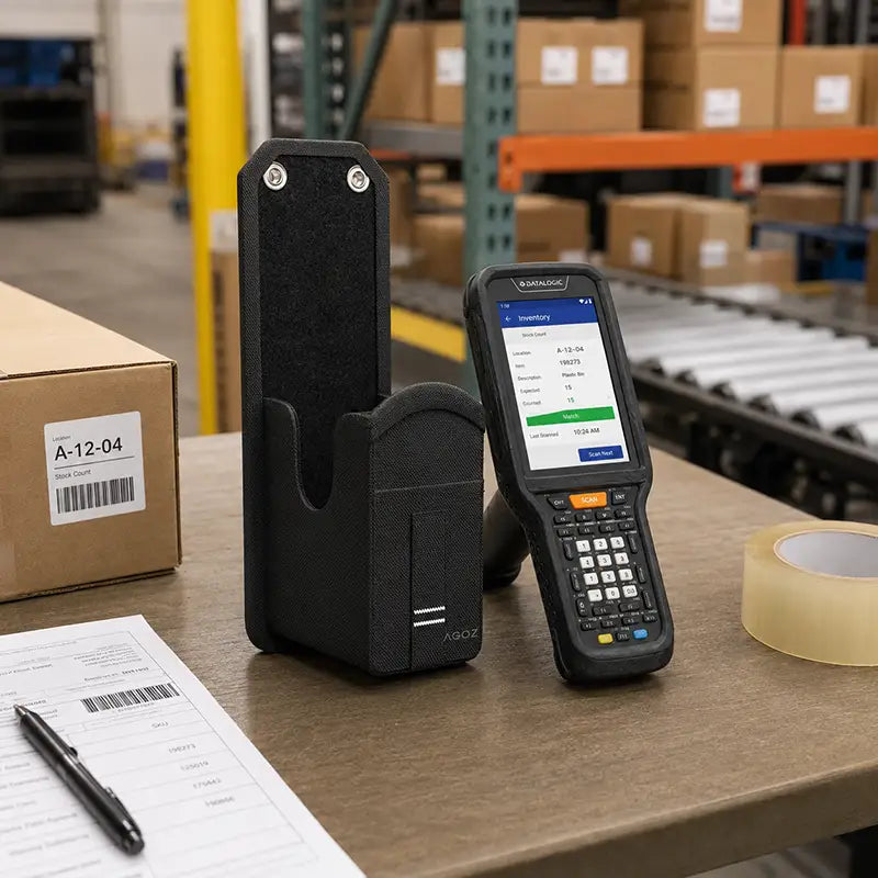 Ajustement et fonctionnalité pour l'étui de scanner à poignée déclencheur Datalogic