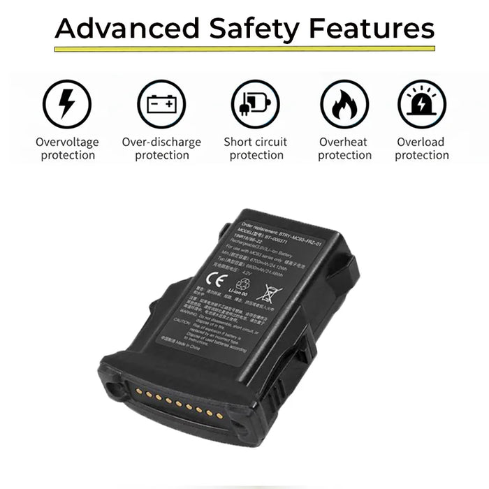 Replacement Battery for Zebra MC9300 / MC930B / MC930P / MC93 Scanner