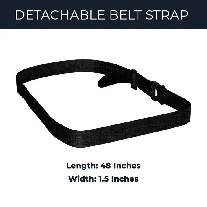 Detachable waist belt strap for Newland mobile terminal holster with adjustable buckle, 48 inch length, and 1.5 inch width.