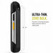 Side profile of Zebra TC70 / TC72 / TC75 rugged mobile computer with ultrathin tempered glass screen protector