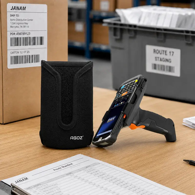Ajustement et fonctionnalité pour l'étui scanner à poignée déclencheur Janam