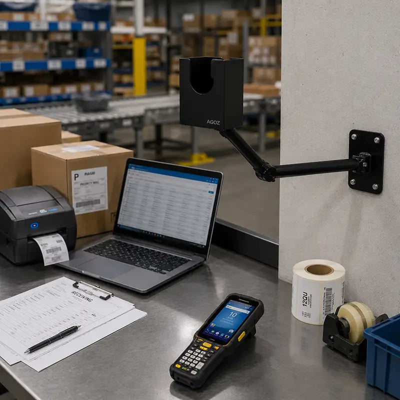 Ajustement et Fonction pour Support de Scanner à Bras Oscillant Chainway