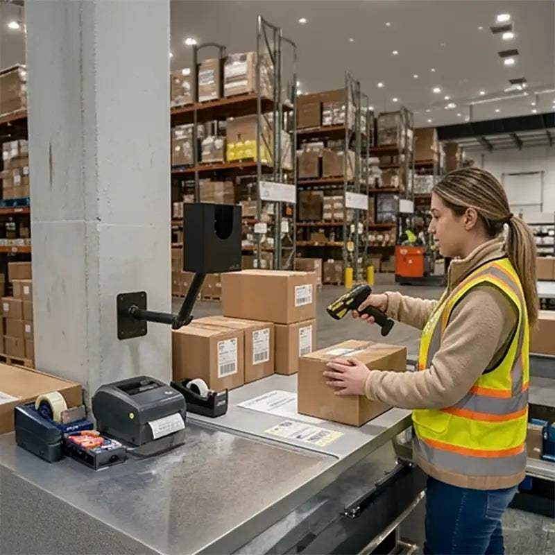 Positionnez les scanners Chainway pour les postes de travail industriels partagés