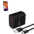 Chargeur mural avec câble USB-C pour terminal de paiement mobile Castles