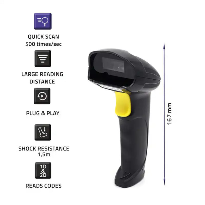 Wireless 2D Scanner for Toast Restaurant Systems