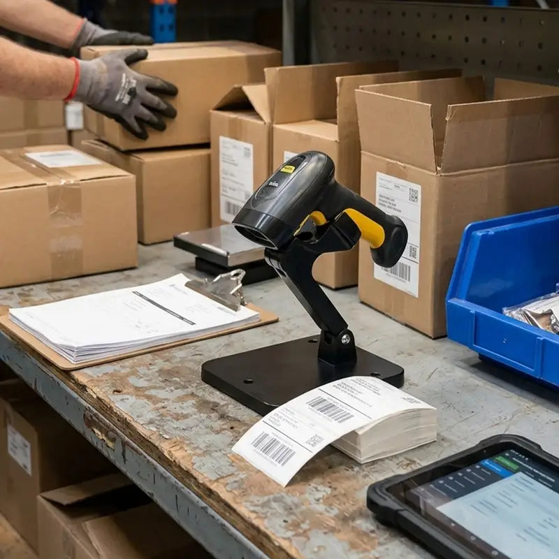 Ajustement et Fonctionnalité pour Support de Scanner Réglable Zebra