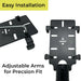Adjustable arms on AgozTech drive thru handheld mount for Adyen payment terminal